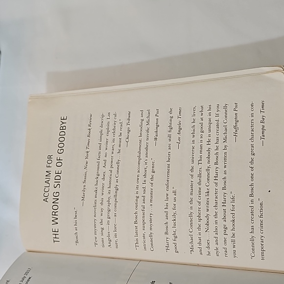 The Wrong Side Of Goodbye Michael Connelly A Bosch Novel  Grand Central softback - Picture 17 of 17